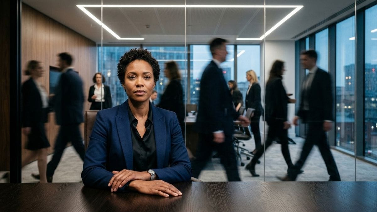 A high performer using box breathing in a high-stakes environment to maintain focus and reduce anxiety.