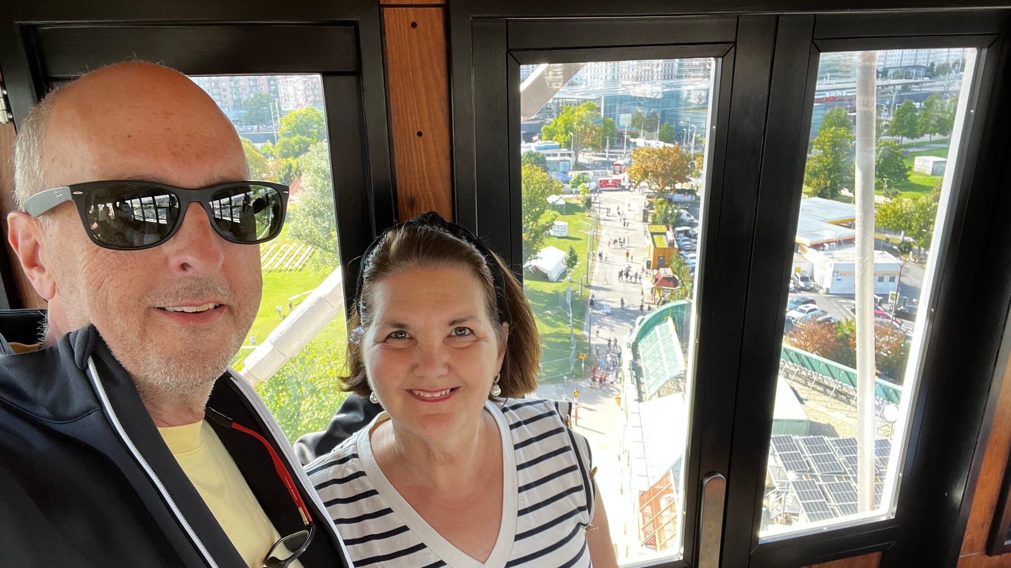 On the Riesenrad, Vienna’s Giant Ferris Wheel, the setting for the most famous scene in the classic film, The Third Man.