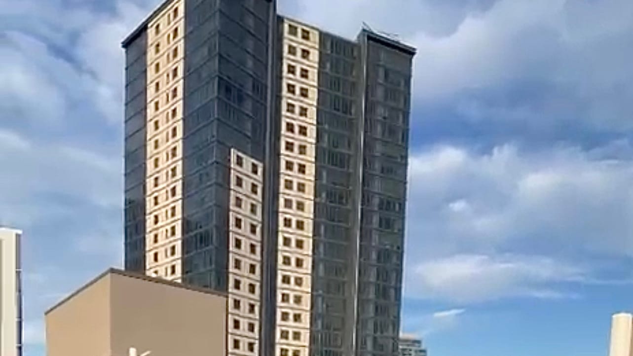 No cranes looking towards downtown from West Junction area (September 1, 2025)