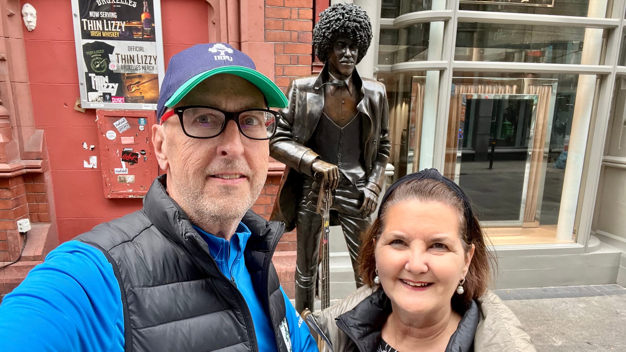 Phil Lynott Statue near Grafton Street in Dublin, Ireland on 1 July 2024.