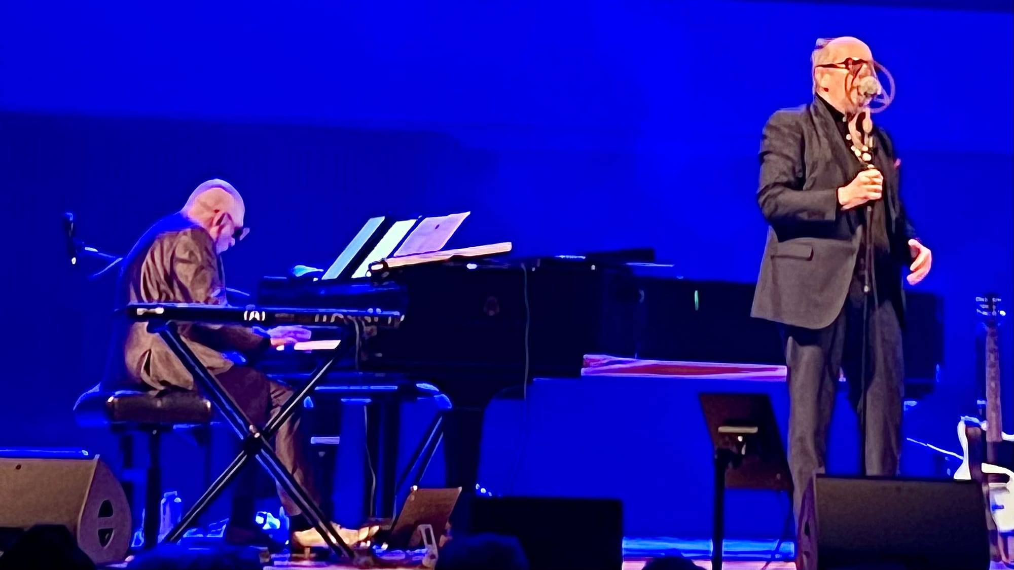 Elvis Costello at National Concert Hall in Dublin, Ireland on 7 September 2023.