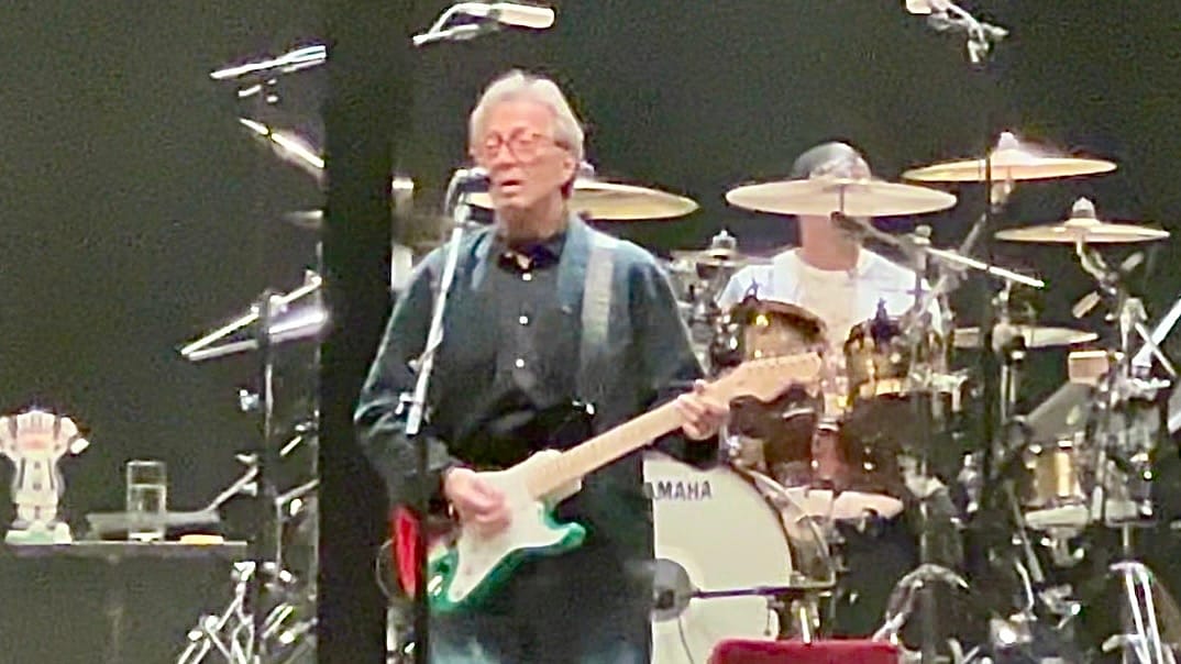 Eric Clapton at 3Arena in Dublin, Ireland on 16 May 2024.