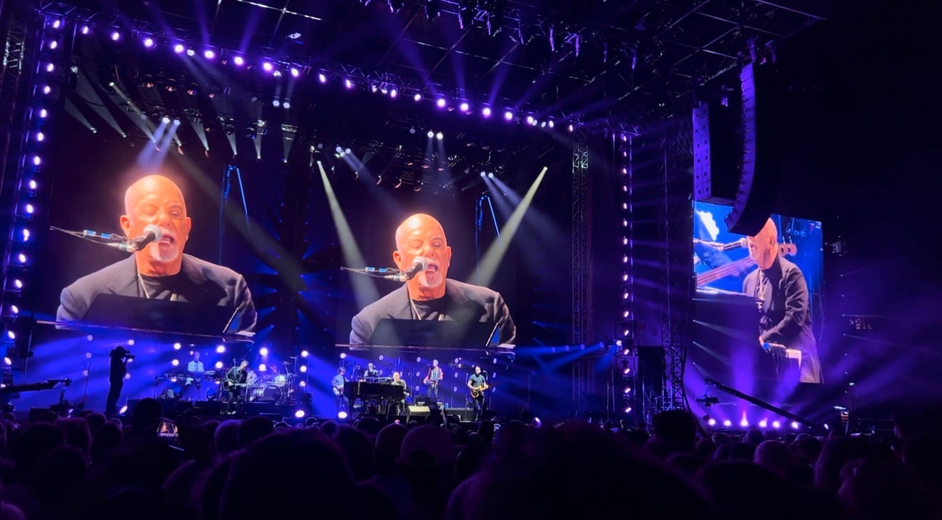Billy Joel at Principality Stadium in Cardiff, Wales on 9 August 2024.