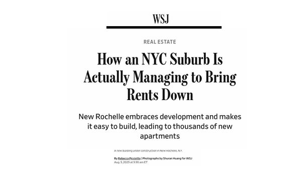 The Great Wall Street Journal Hoax of New Rochelle— Part I: How a Housing Miracle Was Built on Cherry-Picked Rent Data