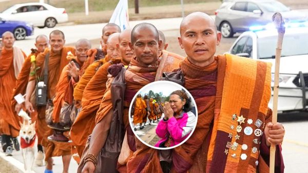 Buddhist Monks Walk 2,300 Miles Across America for Peace and Compassion