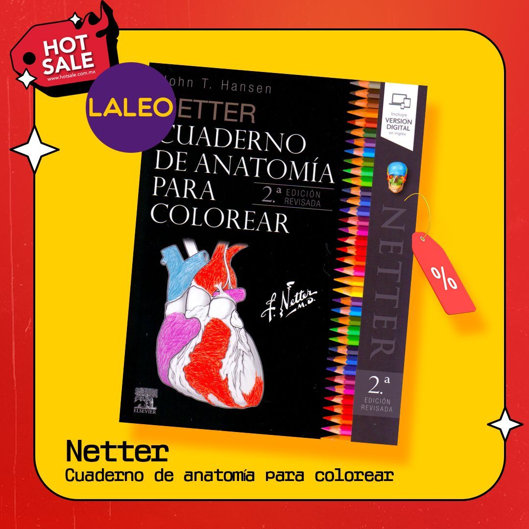 Netter Cuaderno de anatomía para colorear