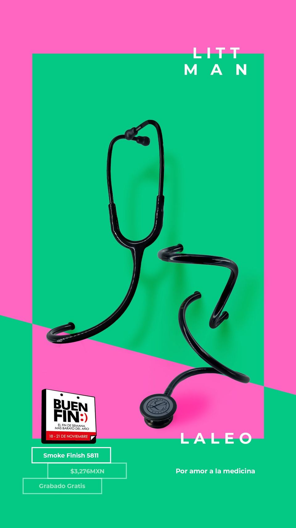 Estetoscopio Classic III Littmann Smoke Finish 5811