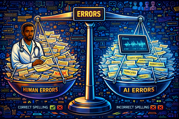 Errors and human attention in a world of AI note taking