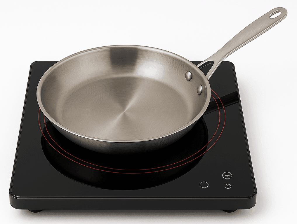 Free loaner induction hob and pan