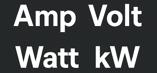 Electric units of measurement