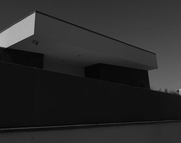 A dark house during a power outage
