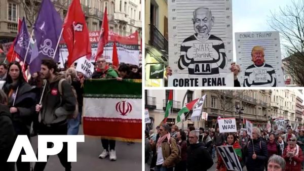 Madrid, protestos anti-guerra