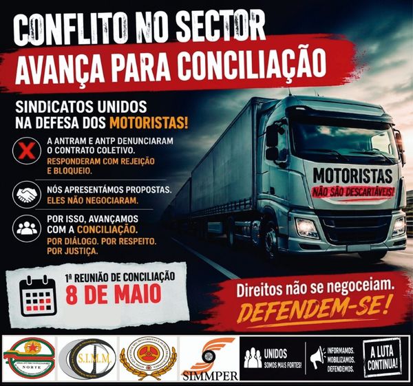 Conflito no sector dos motoristas – Sindicatos avançam para conciliação