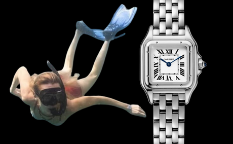 Why Bella Hadid Diving in Her Cartier Panthère Is Quiet Luxury