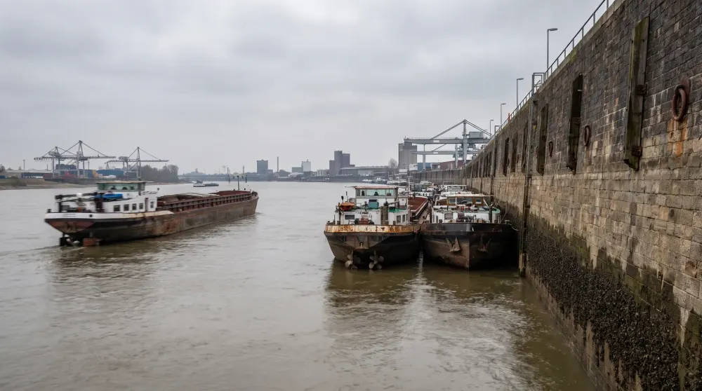 Lage Rijn dreigt havens Rotterdam en Antwerpen concurrentiepositie te kosten Afbeelding bij bericht