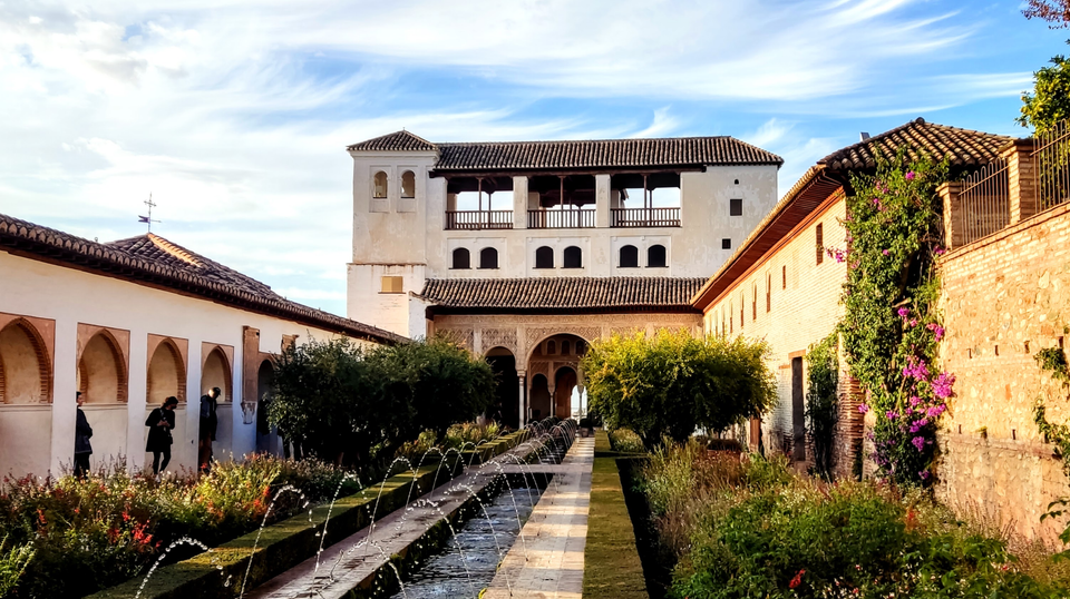 Court of the River, Generalife, Alhambra, Granada. 