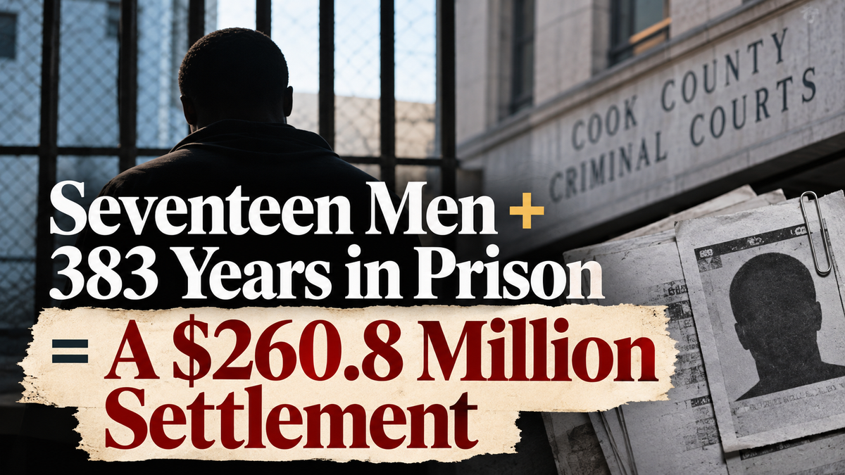 Seventeen Men + 383 Years in Prison = a $260.8 Million Settlement