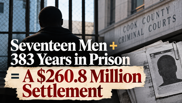 Seventeen Men + 383 Years in Prison = a $260.8 Million Settlement