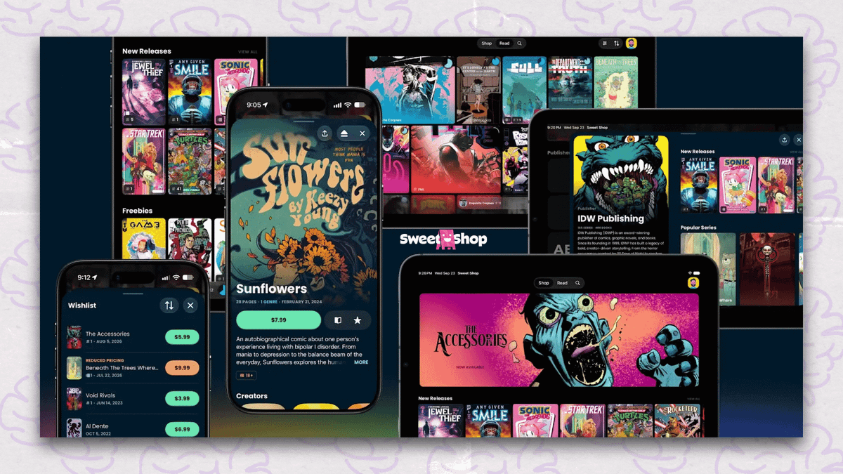 Sweet Shop's Digital Comics App Launches for Everyone
