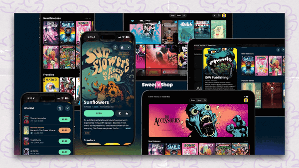 Sweet Shop's Digital Comics App Launches for Everyone