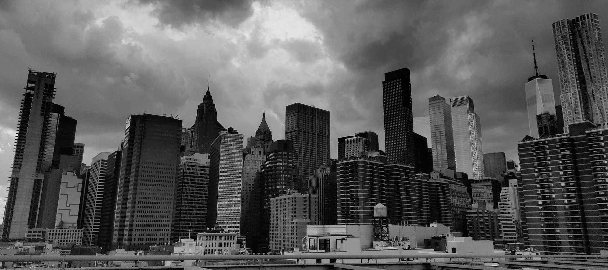 new york city manhattan skyline noir