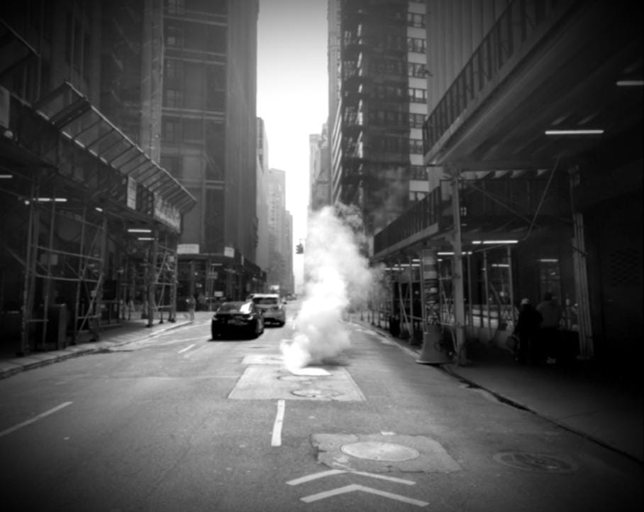 new york manhattan subway steam noir