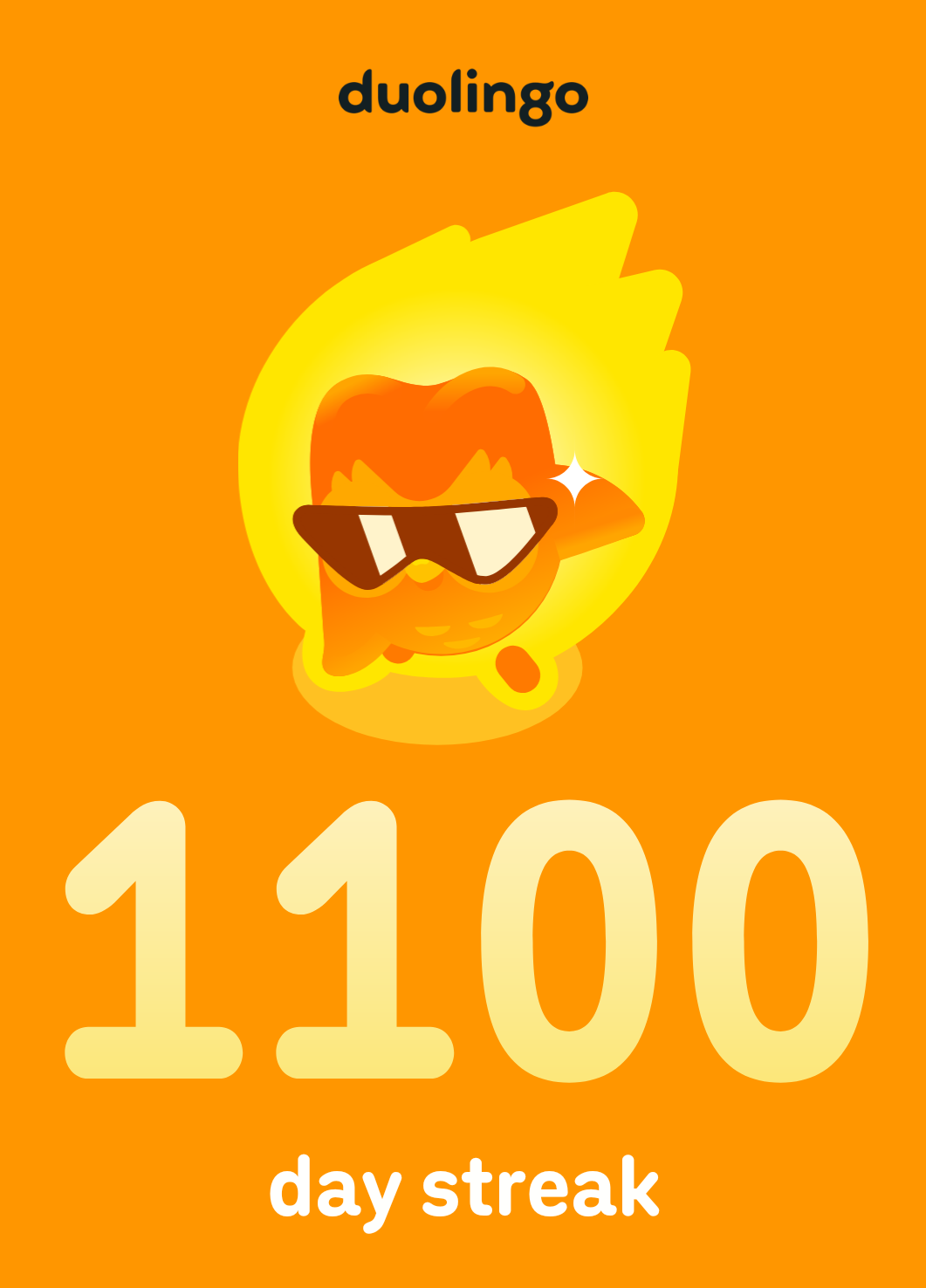 Duolingo-Screenshot mit 1100-Tage-Streak – vom App-Hamsterrad zum Spanisch lernen mit KI