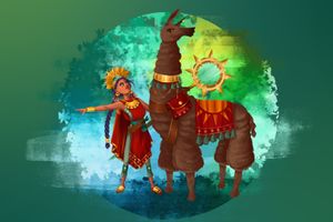 Hero and Companion: Inca Girl