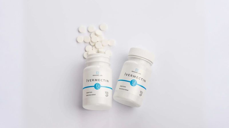 Ivermectin mechanism of action scientific illustration