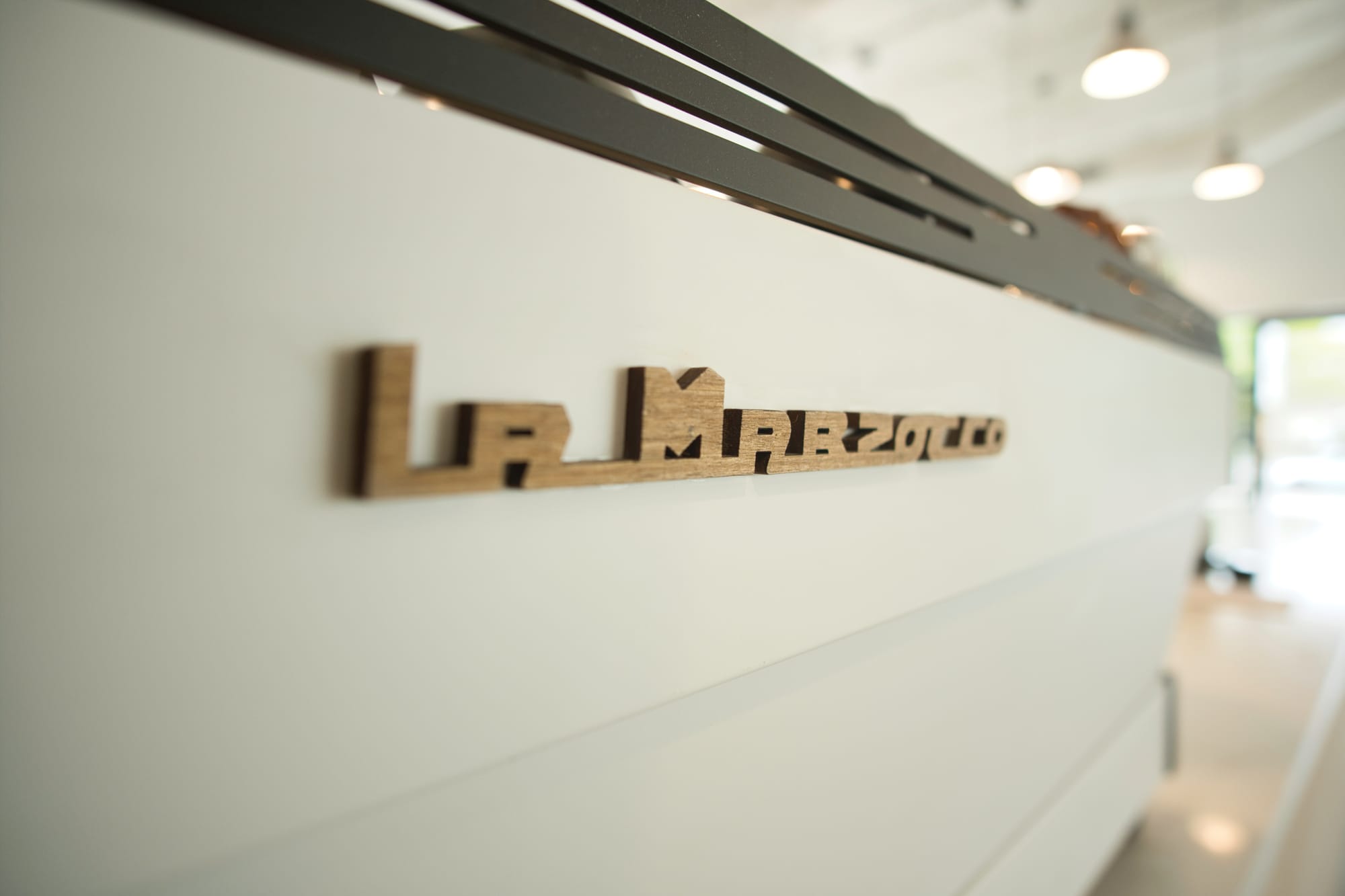 la marzocco espresso machine at For Keeps Coffee House in Waco, TX