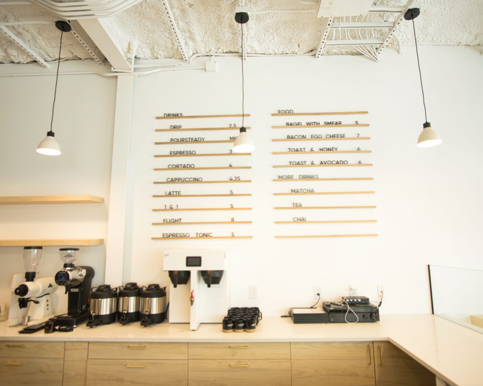 the menu at for keeps coffee house in Waco, TX