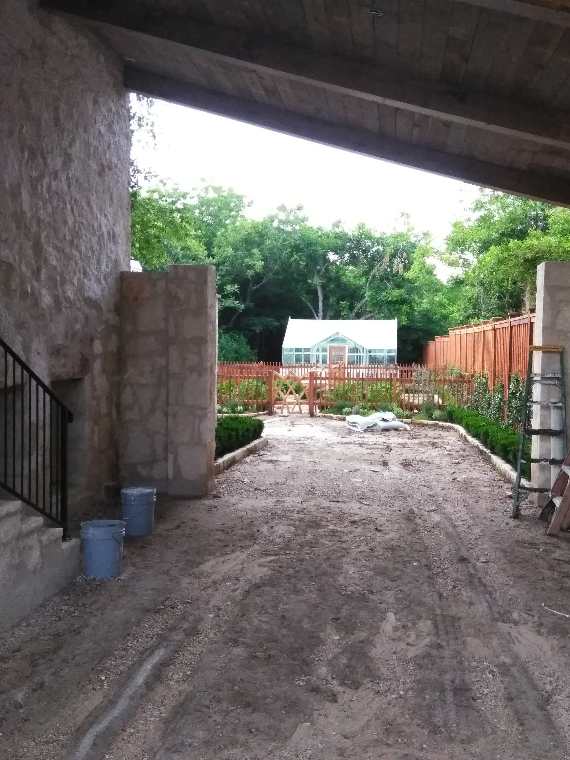 The Garden & Greenhouse at Magnolia Table Filming Location in Valley Mills, TX.