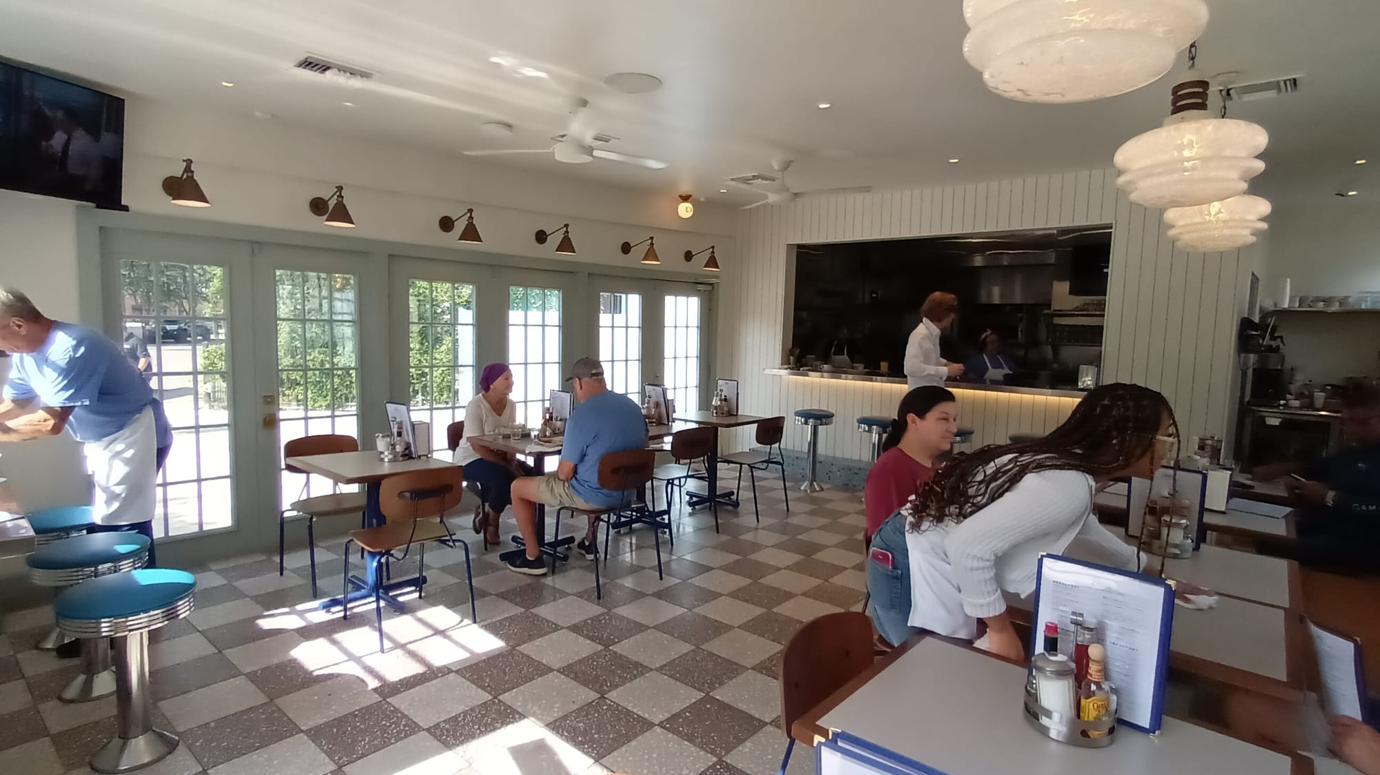 Inside Beau's Tiny Diner in downtown San Antonio, Texas