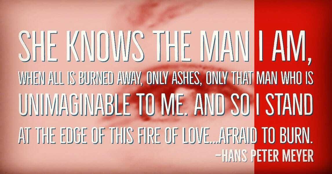 THIS FIRE, TO BURN, TO PURIFY, TO RECEIVE