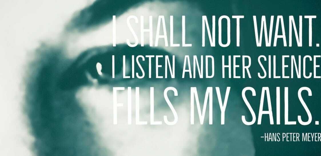 WHEN I LISTEN SHE TELLS ME I AM BEAUTIFUL