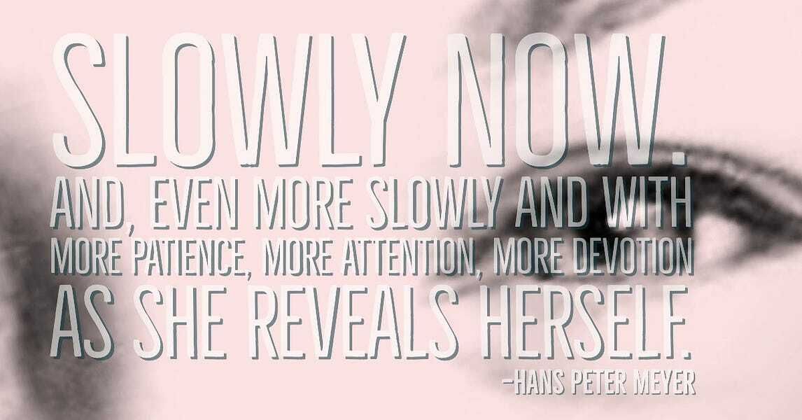 SLOWLY, AND EVER MORE SLOWLY…