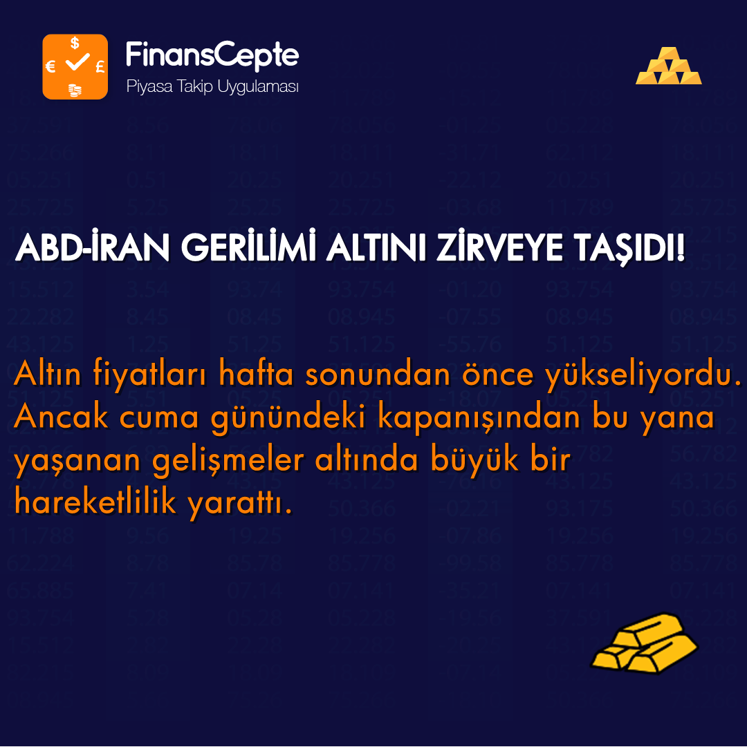 ABD-İRAN GERİLİMİ ALTINI ZİRVEYE TAŞIDI