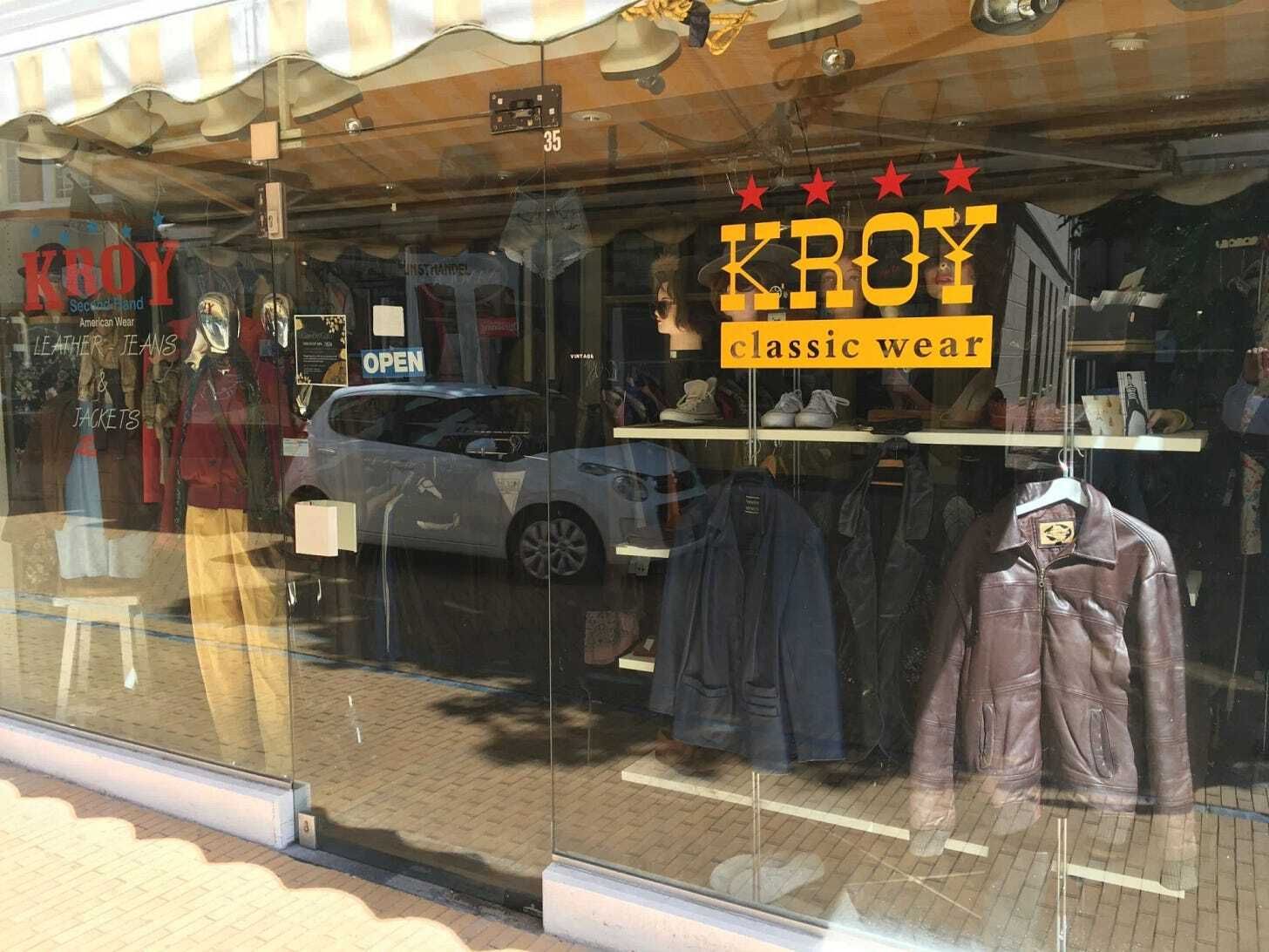 Vintage Kroy second hand store in Groningen
