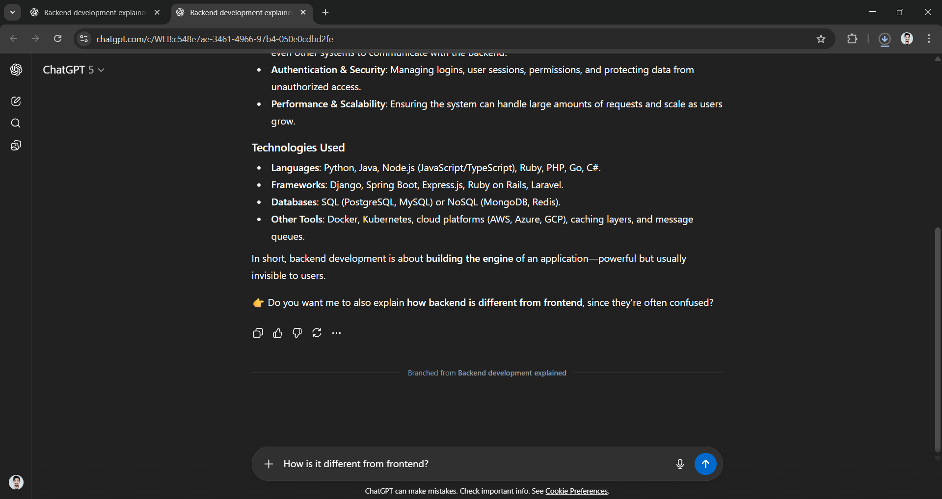 ChatGPT’s New Chat Branching