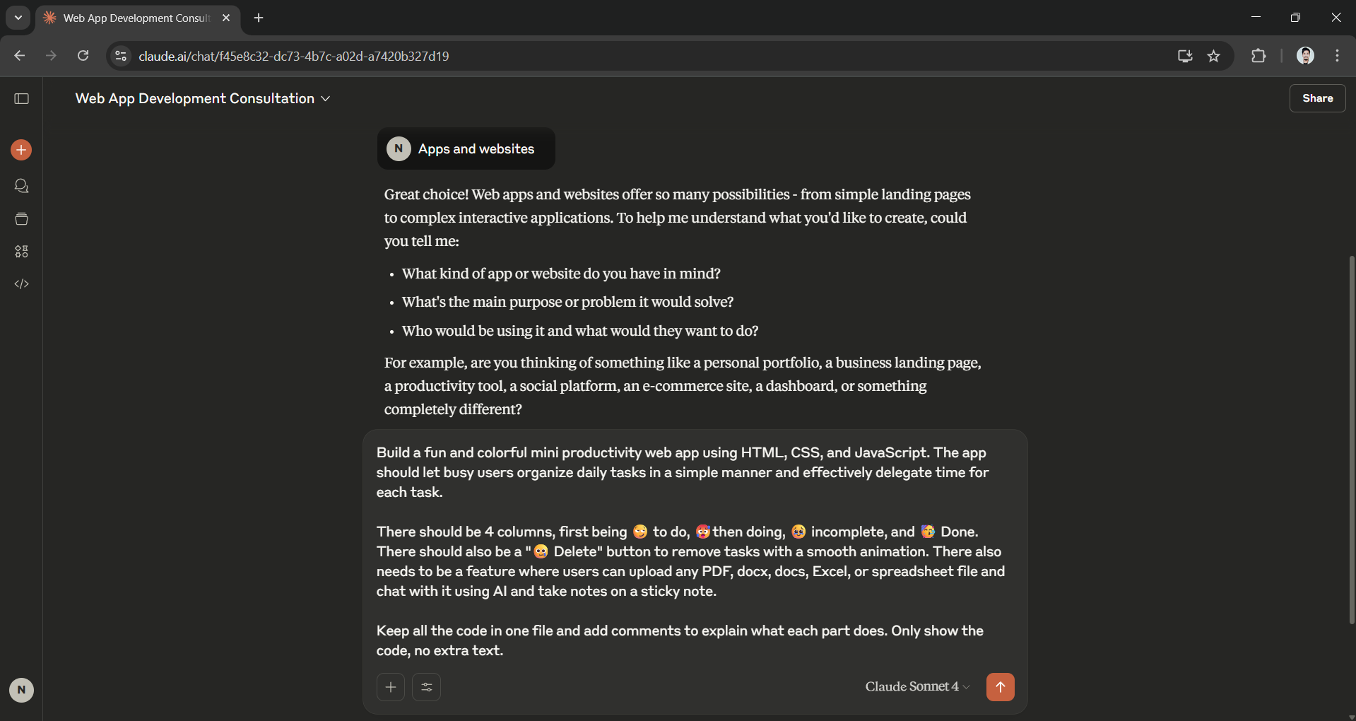 Building AI-Powered Apps with Claude Artifacts (No-Code)