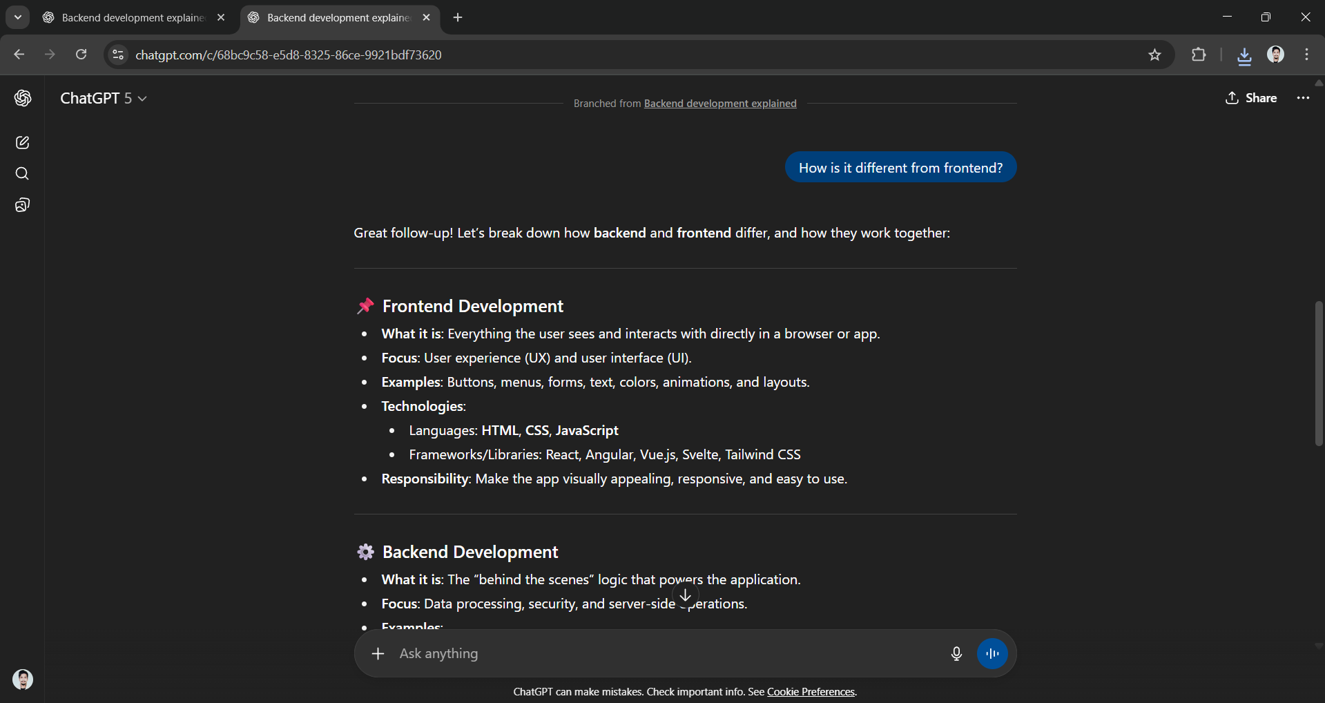 ChatGPT’s New Chat Branching