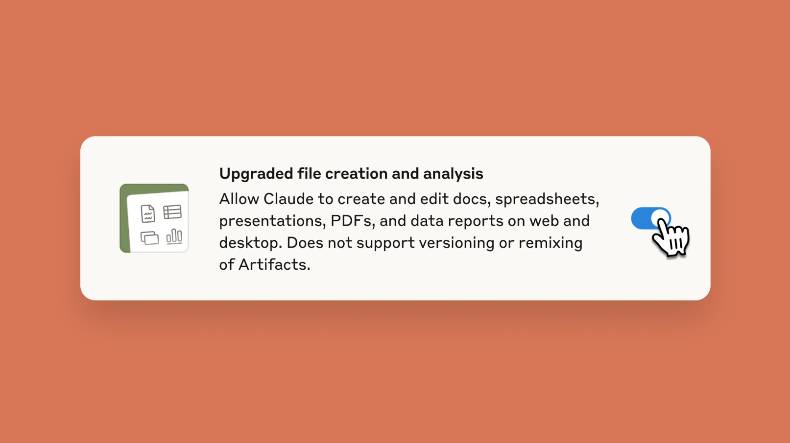 Claude upgraded file creation and analysis
