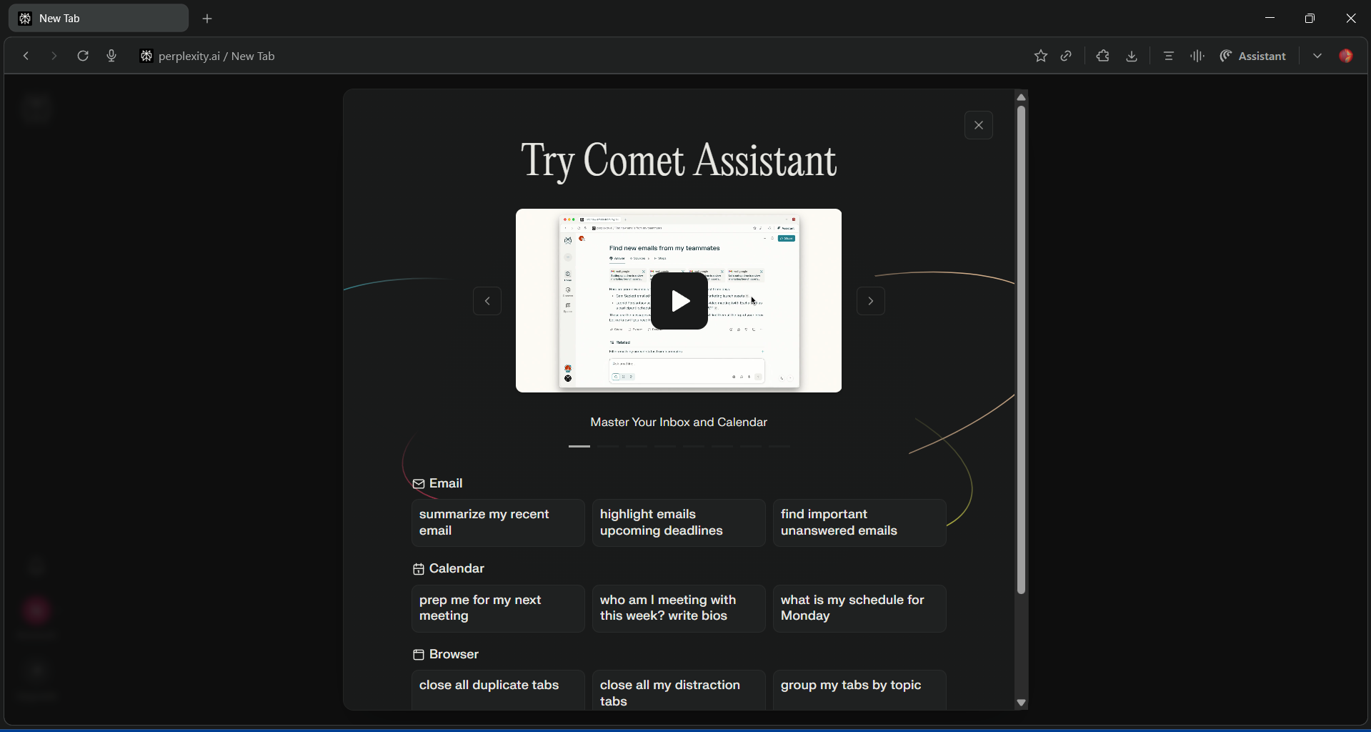 Comet Assistant