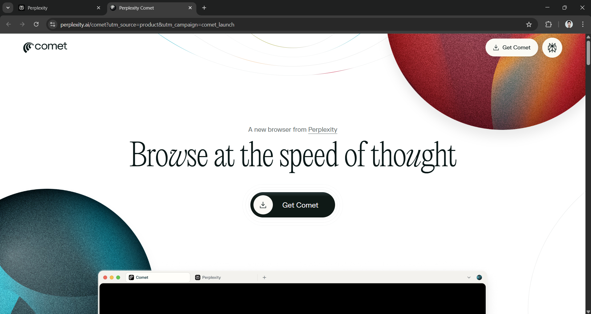 Perplexity Comet AI Browser