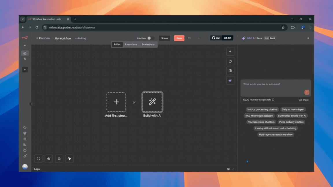 How to Build an Agentic AI Workflow in n8n Using a Single Prompt