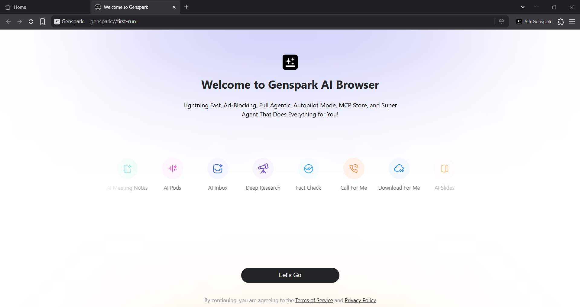 Genspark Agentic AI Browser