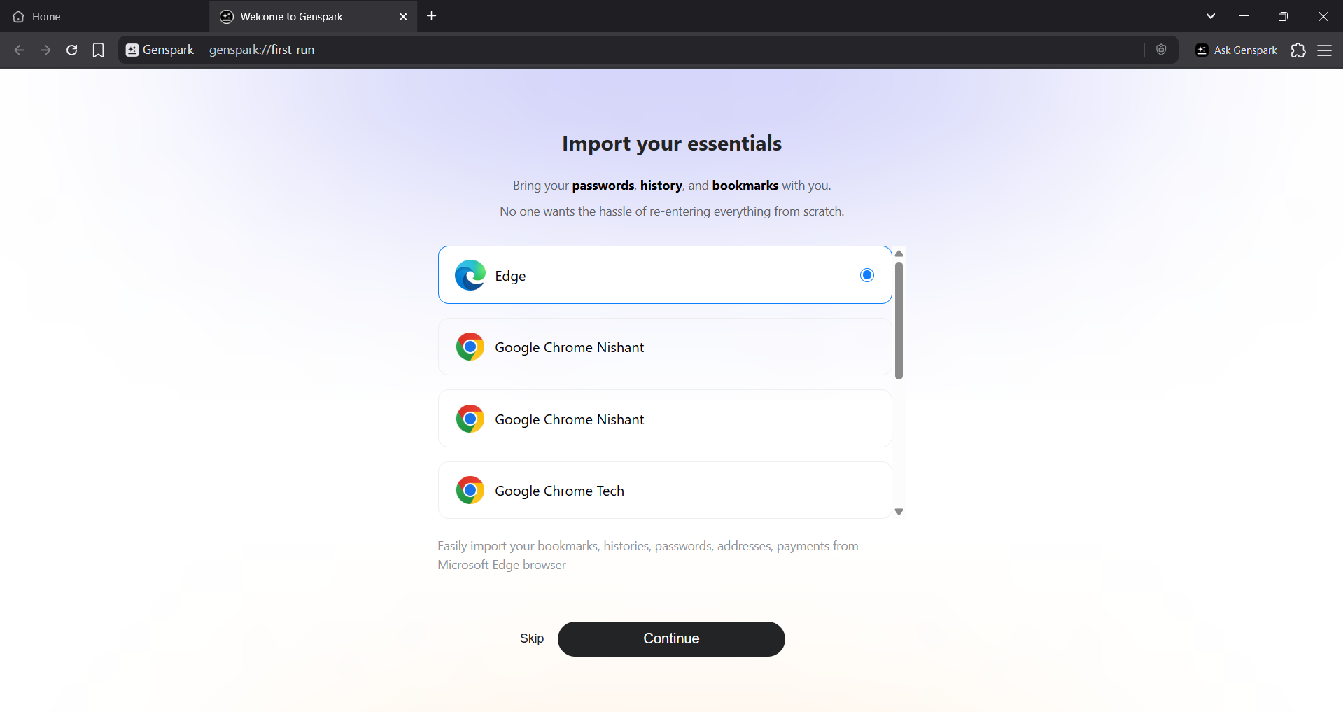 Genspark Agentic AI Browser