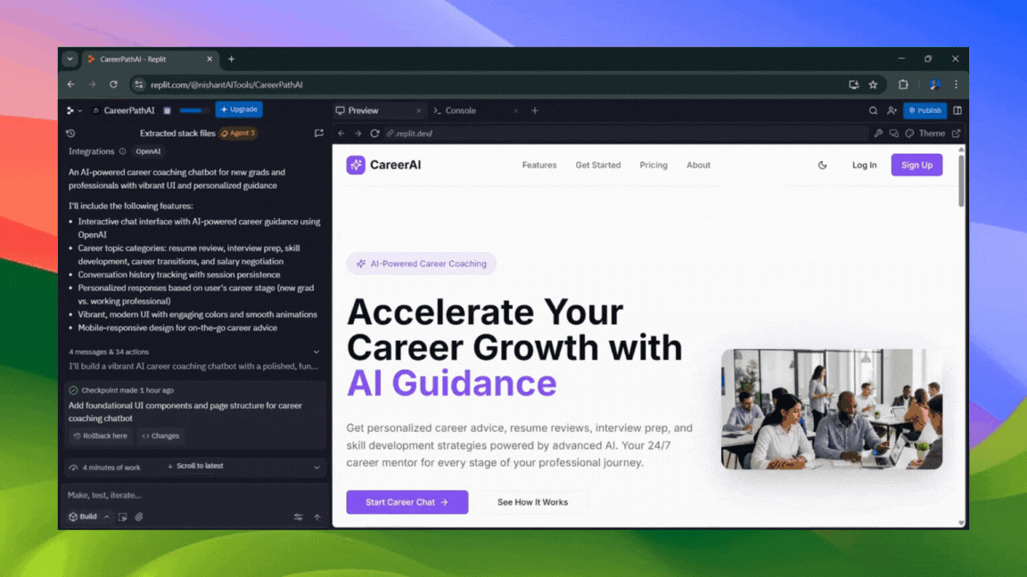 A Step-by-Step Guide on Building an AI App in Replit (No API Keys Required)