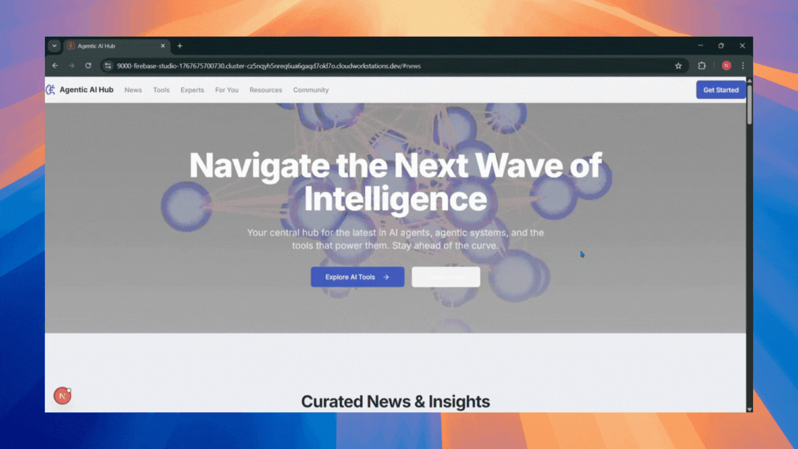 One prompt and vibe coding tools (Google Firebase Studio)