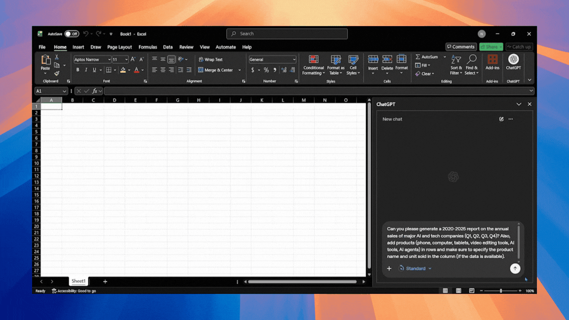 How to use ChatGPT for Excel